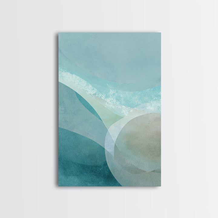 Calming Blue Abstract Canvas Print, Medical Office Art, Wall Decor, Office Decor, Abstract Art, Calm, Medical Office Decor, MOA-2x3-9