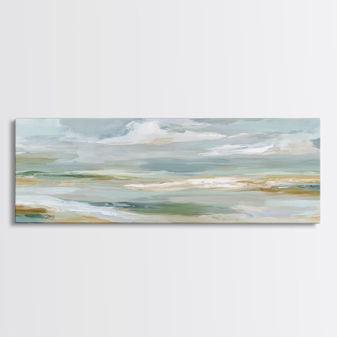 Sky and Cloud Scene Framed Canvas Print, Medical Office Art, Medical Art, Office Decor, Calm, Biology Art, Nurse Wall Art, MOA-3x1-1