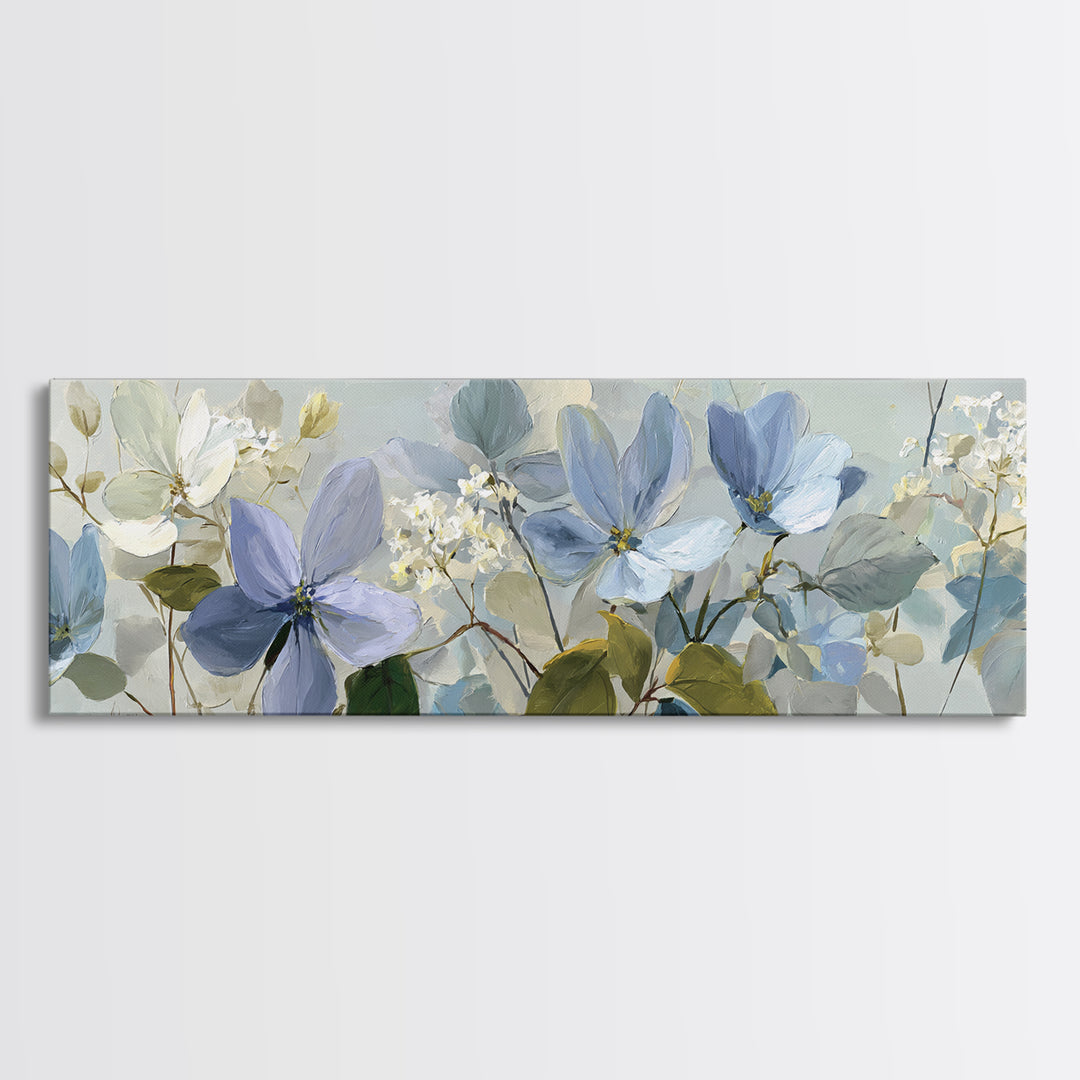 Lavender Botanical Still Life Framed Canvas Print, Medical Office Art, Anatomy Wall Art, Office Decor, Watercolor Art, Calm, MOA-3x1-37