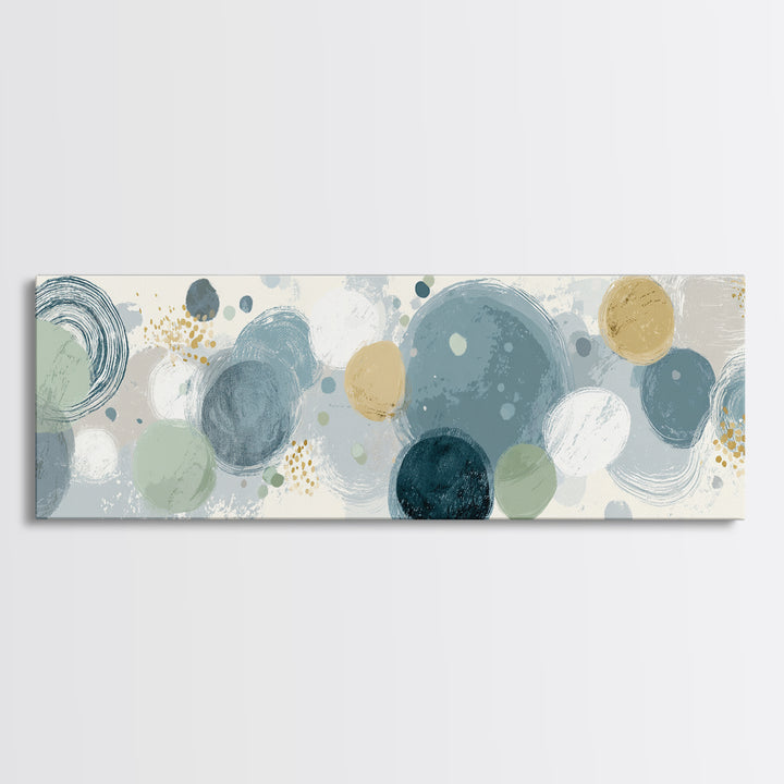 Abstract Cells and Circles as Soothing Pattern Canvas Print, Medical Office Art, Healthcare Wall Art, Office Decor, MOA-3x1-45
