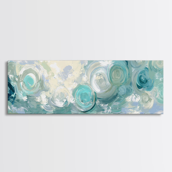Abstract Healing Spiral Framed Canvas Print, Medical Office Art, Contemporary Art, Office Decor, Fine Art, Calm, Animal Art, MOA-3x1-55