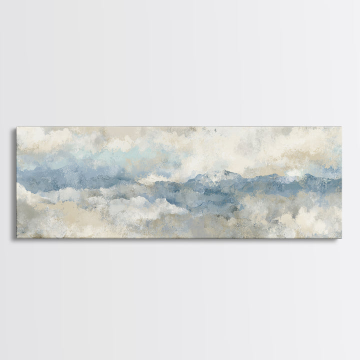 Subtle Marble Texture Framed Canvas Print, Medical Office Art, Wall Art, Office Decor, Fine Art, Calm, Printable Card, MOA-3x1-59