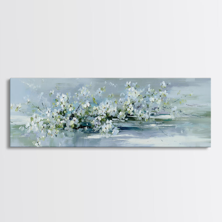 Lavender Botanical Still Life Canvas Print, Medical Office Art, Anatomy Art, Office Decor, Watercolor Art, Calm, MOA-3x1-61