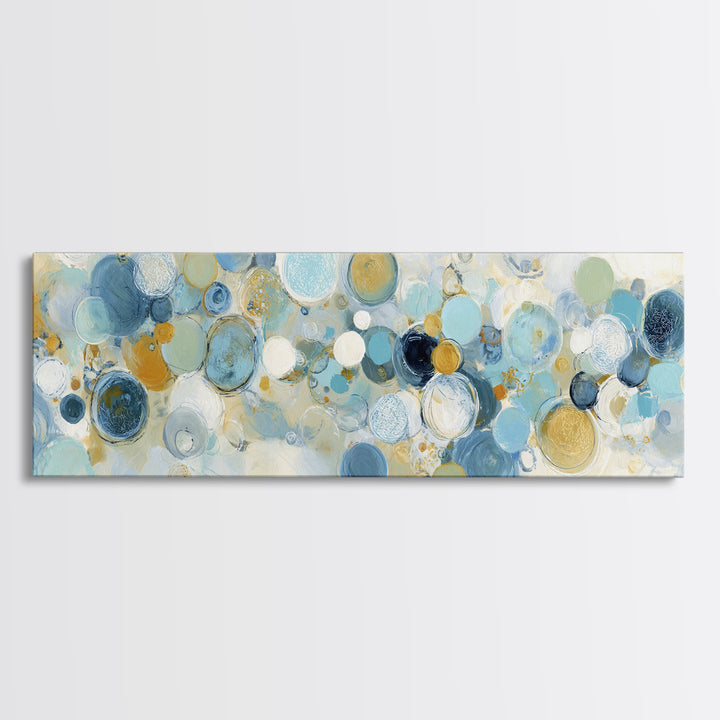 Abstract Cells and Circles as Soothing Pattern Canvas Print, Medical Office Art, Heart Anatomy Print, Office Decor, Calm, MOA-3x1-69
