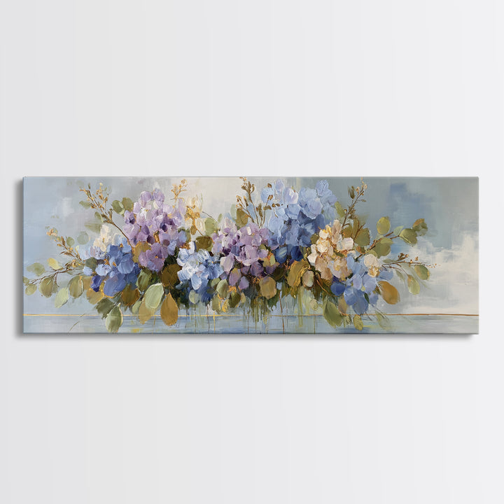 Lavender Botanical Still Life Canvas Print, Medical Office Art, Anatomy Art, Office Decor, Watercolor Art, Calm, MOA-3x1-85
