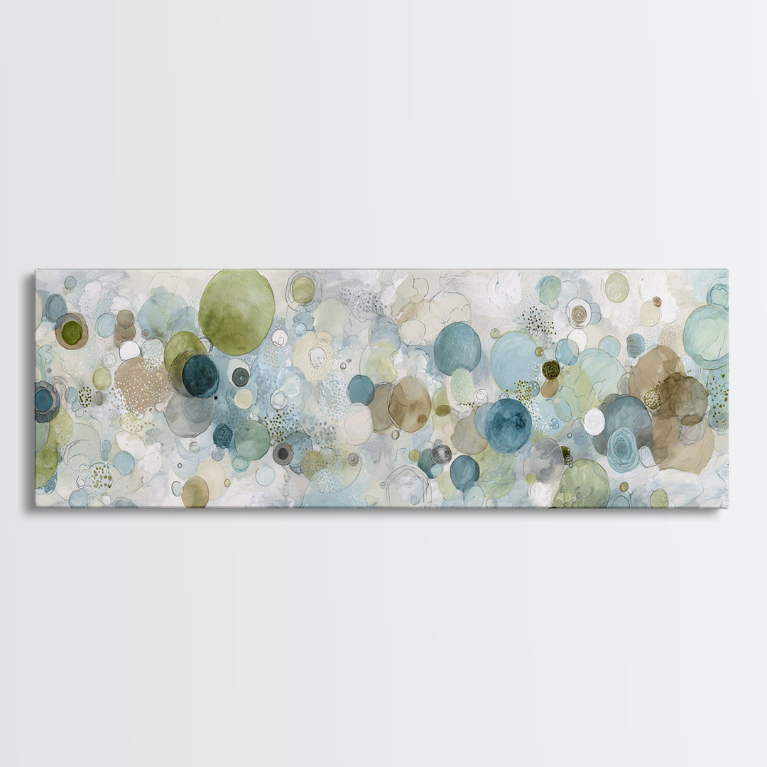 Abstract Cells and Circles as Soothing Pattern Canvas Print, Medical Office Art, Medical School, Office Decor, Fine Art, Calm, MOA-3x1-93