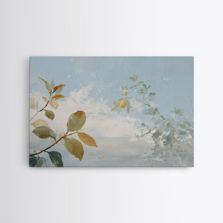 Fresh Citrus and Leaves for Bright Optimism Framed Canvas Print, Medical Office Art, Dental Office Decor, Office Decor, Calm, MOA-3x2-28