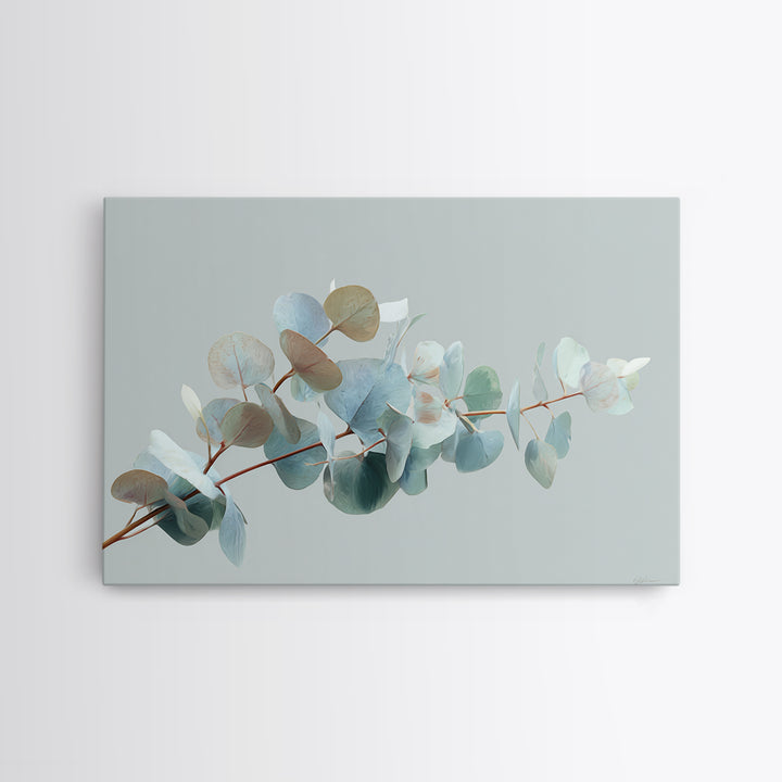 Botanical Eucalyptus Branch Framed Canvas Print, Medical Office Art, Heart Anatomy Print, Office Decor, Fine Art, Calm, MOA-3x2-31