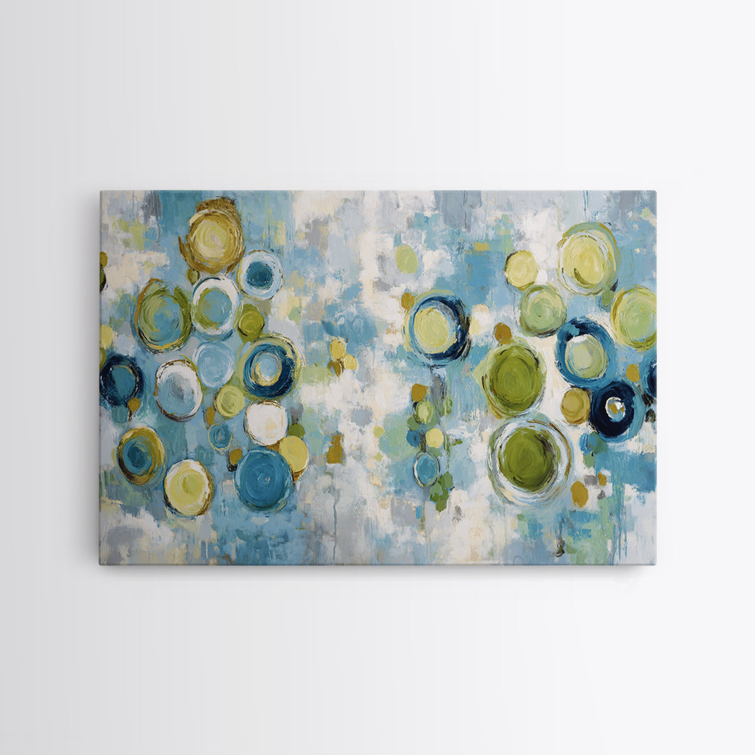Abstract Cells and Circles as Soothing Pattern Canvas Print, Medical Office Art, Anatomy Poster, Office Decor, Abstract Art, MOA-3x2-33