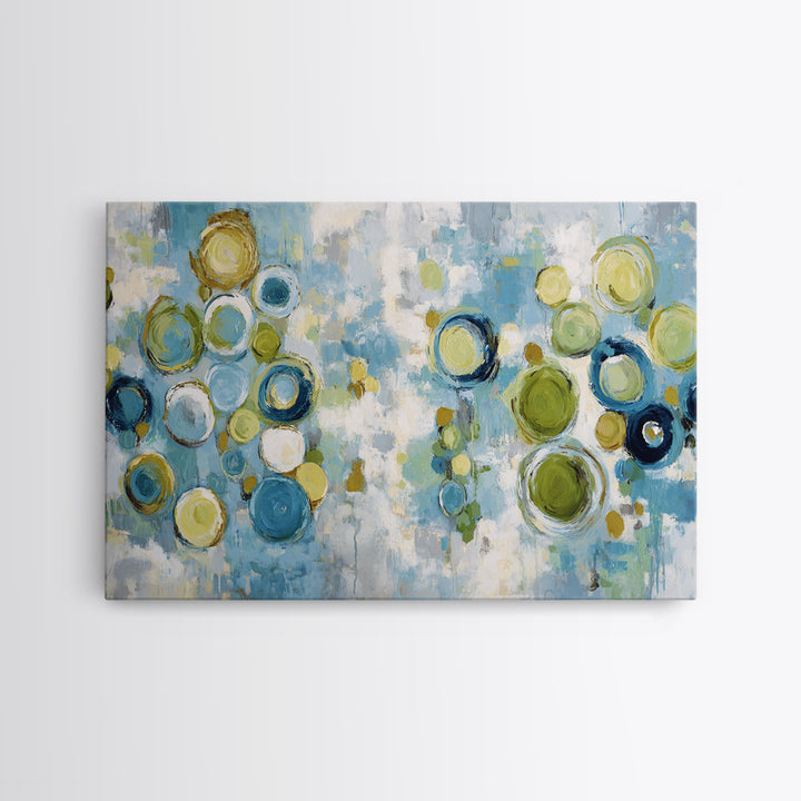 Abstract Cells and Circles as Soothing Pattern Canvas Print, Medical Office Art, Anatomy Poster, Office Decor, Abstract Art, MOA-3x2-33