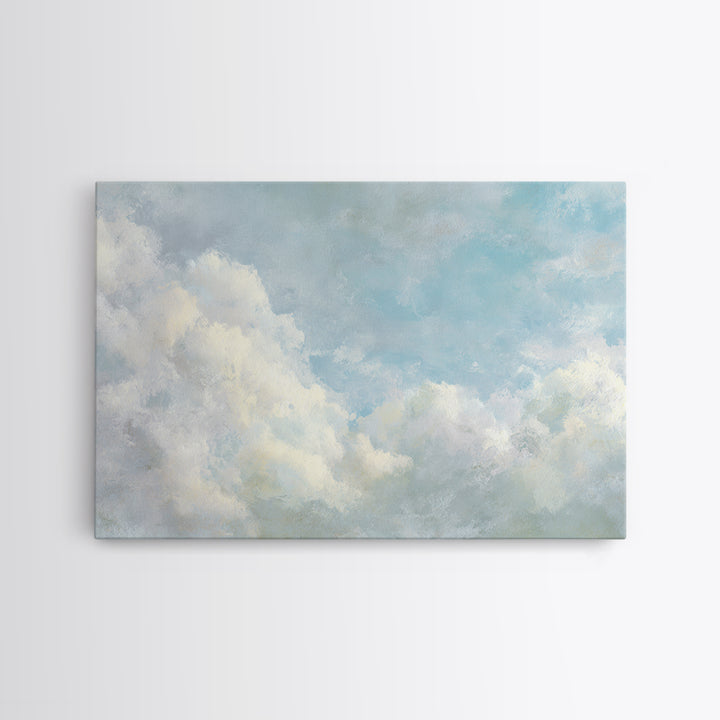 Sky and Cloud Scene Canvas Print, Medical Office Art, Educational Poster, Office Decor, Oil Painting, Calm, Fine Art Print, MOA-3x2-37