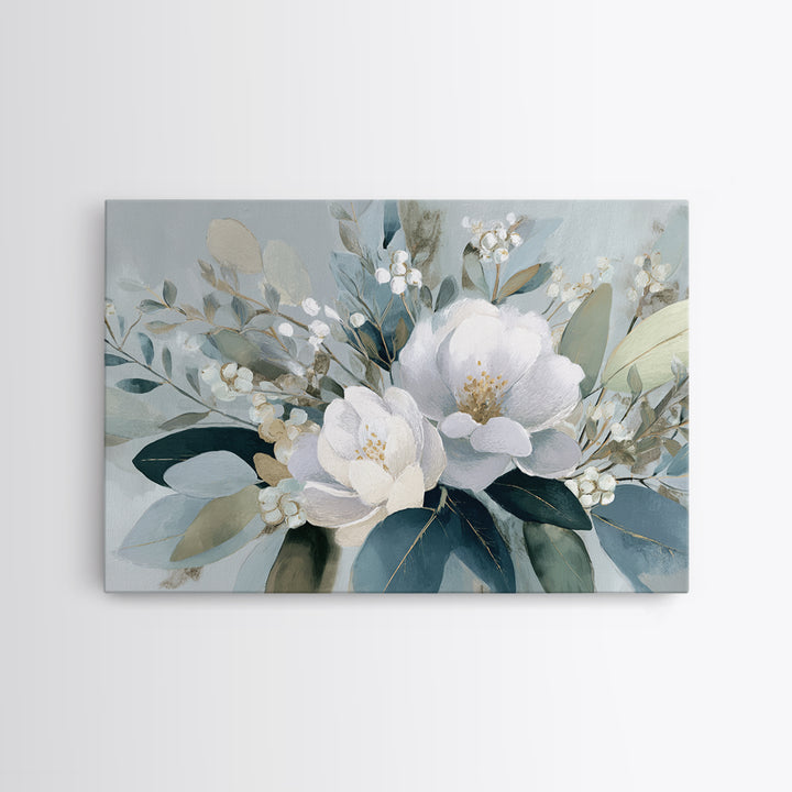 Lavender Botanical Still Life Canvas Print, Medical Office Art, Heart Anatomy Print, Office Decor, Oil Painting, Calm, MOA-3x2-49