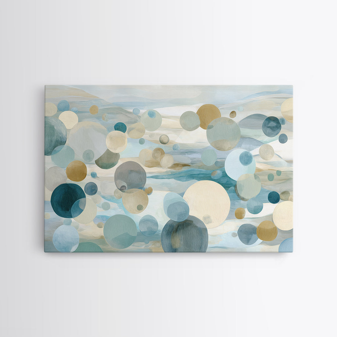 Abstract Cells and Circles as Soothing Pattern Canvas Print, Medical Office Art, Anatomy Poster, Office Decor, Abstract Art, MOA-3x2-57