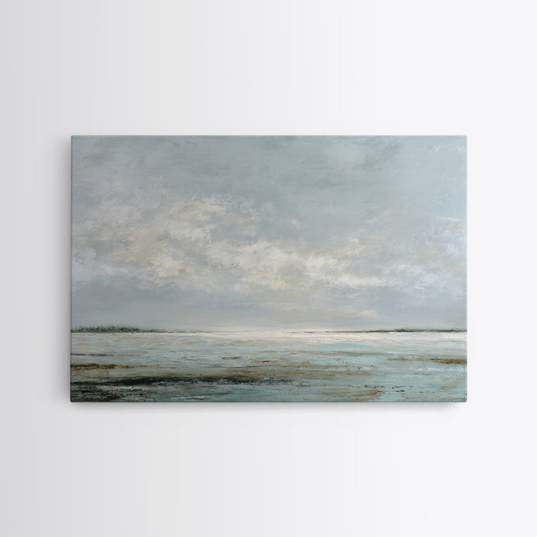 Large Neutral Landscape Canvas Print, Medical Office Art, Neutral Decor, Office Decor, Oil Painting, Calm, Wall Art, Home Decor, MOA-3x2-68
