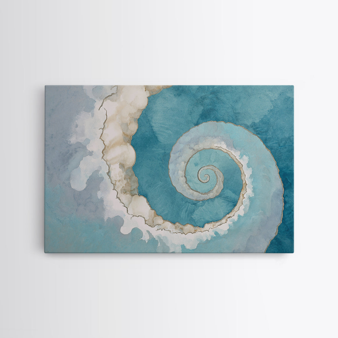 Abstract Healing Spiral Framed Canvas Print, Medical Office Art, Office Decor, Abstract Art, Calm, Medical Office Decor, MOA-3x2-91