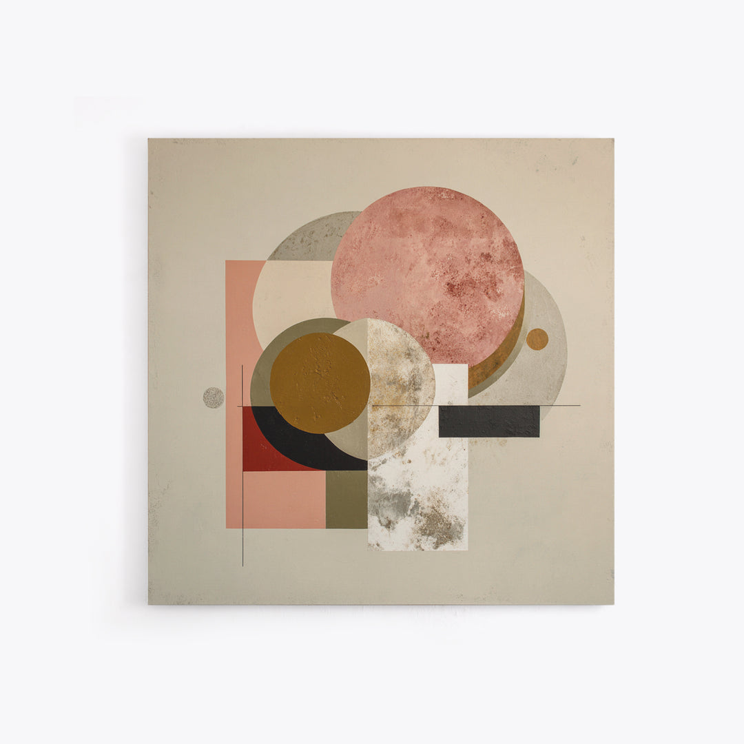 Modern Landscape with Simplified Horizon Framed Canvas Print, Modern Art, Statement Artwork, Living Room Decor, Modern, MOD-1x1-33