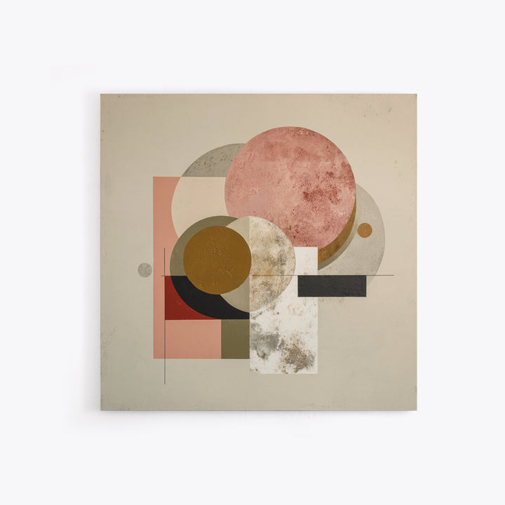 Modern Landscape with Simplified Horizon Framed Canvas Print, Modern Art, Statement Artwork, Living Room Decor, Modern, MOD-1x1-33