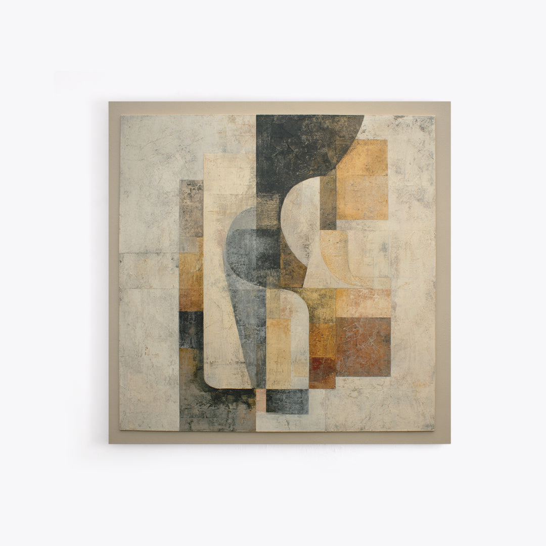 Fragmented Figure Study Framed Canvas Print, Modern Art, Gallery Decor, Living Room Decor, Fine Art, Modern, Contemporary Art, MOD-1x1-65