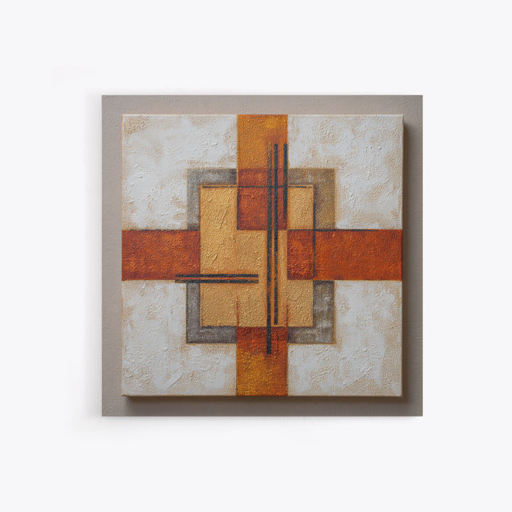 Urban Window Grid Transformed into Abstraction Canvas Print, Modern Art, Mid Century Modern Art, Living Room Decor, Modern, MOD-1x1-84