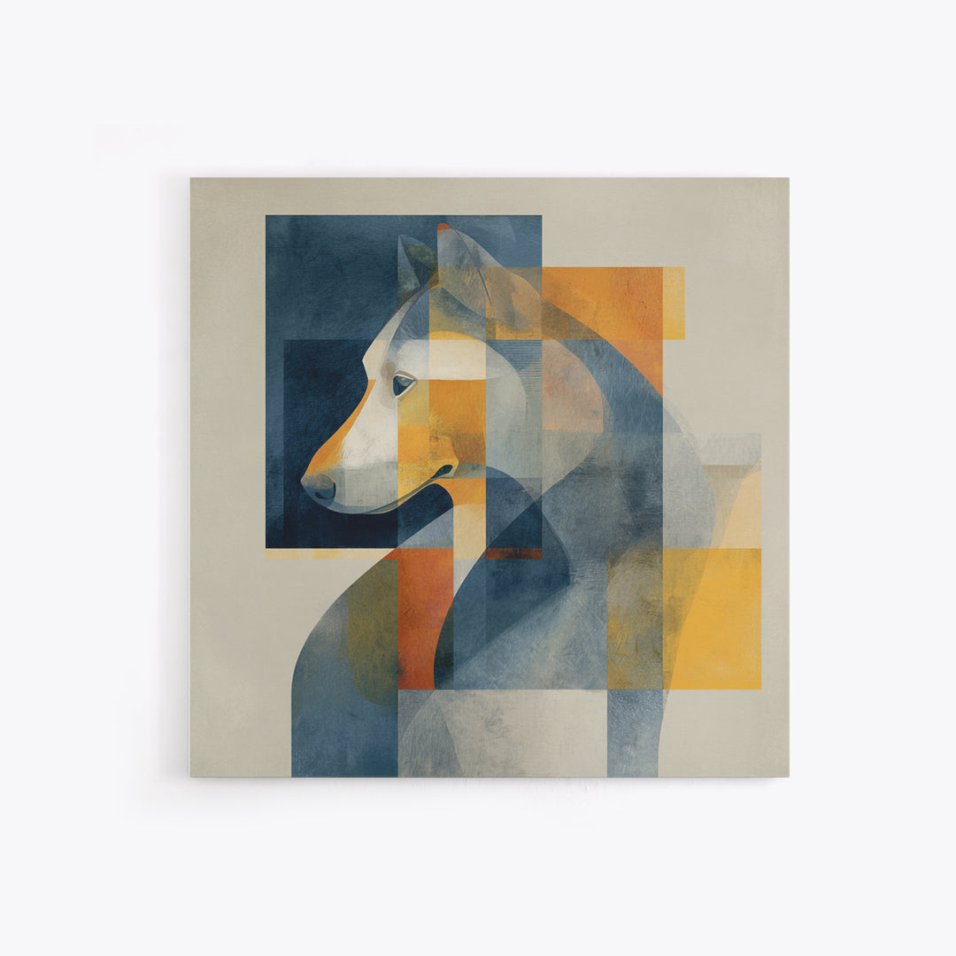 Modern Animal Portrait Canvas Print, Modern Art, Poster Art, Living Room Decor, Fine Art, Modern, Minimalist Decor, MOD-1x1-94