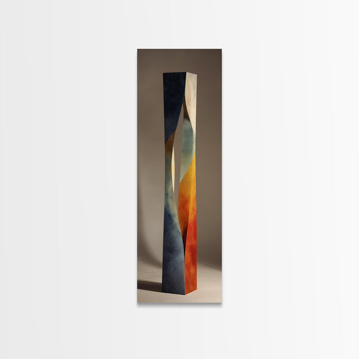 Minimal Sculpture Shapes Painted Framed Canvas Print, Modern Art, Luxury Decor, Living Room Decor, Modern, Digital Art, MOD-1x3-20