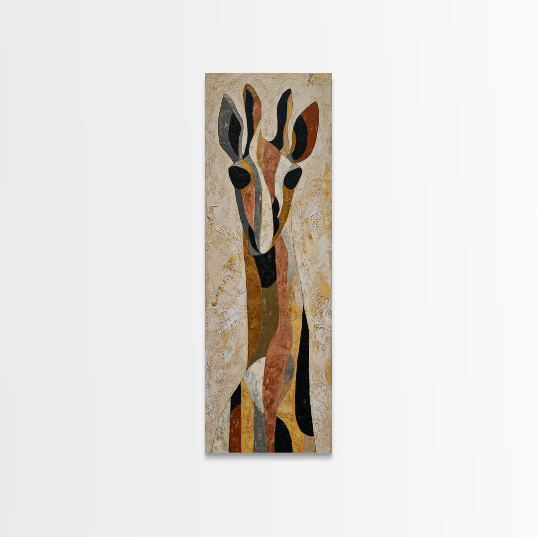 Modern Animal Portrait Framed Canvas Print, Modern Art, Set of 3 Prints, Living Room Decor, Fine Art, Modern, Luxury Decor, MOD-1x3-34
