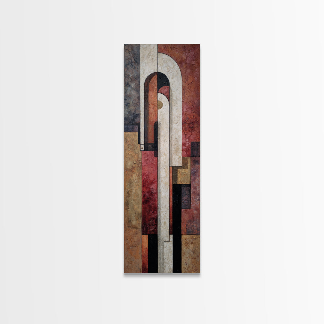 Architectural Arch Composition Canvas Print, Modern Art, Artwork, Living Room Decor, Fine Art, Modern 381, Set of Prints, MOD-1x3-81