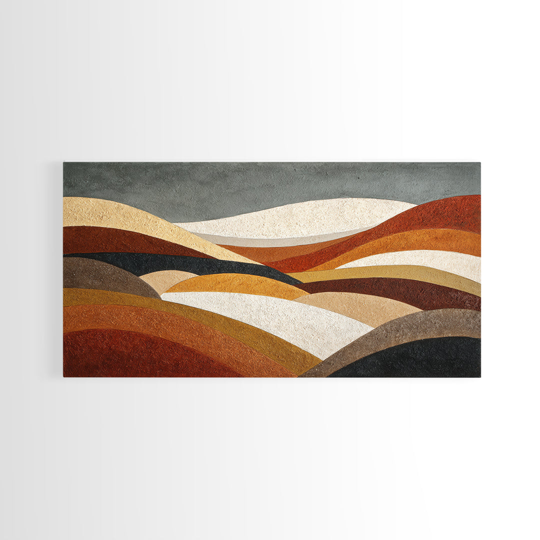 Modern Landscape with Simplified Horizon Canvas Print, Modern Art, Canvas, Living Room Decor, Fine Art, Modern, Boho Wall Art, MOD-2x1-53