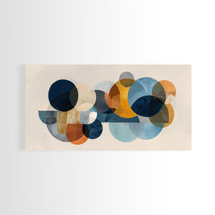 Abstract Circular Forms Canvas Print, Modern Art, Canvas Art, Living Room Decor, Abstract Art, Modern, Poster Art, MOD-2x1-63