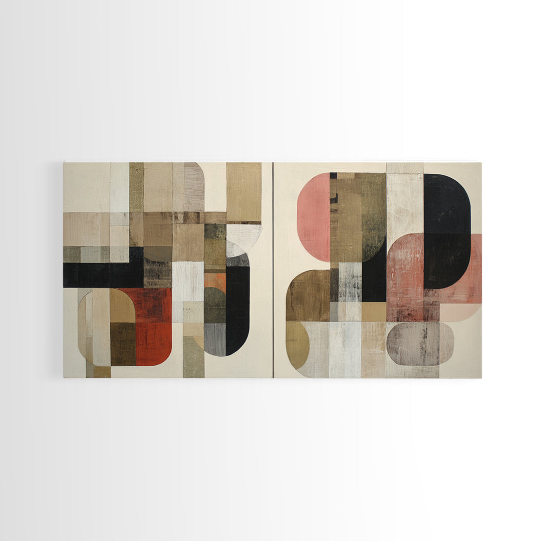 Bold Abstract Composition Canvas Print, Modern Art, Wall Hanging, Living Room Decor, Abstract Art, Modern, Bedroom Wall Art, MOD-2x1-93