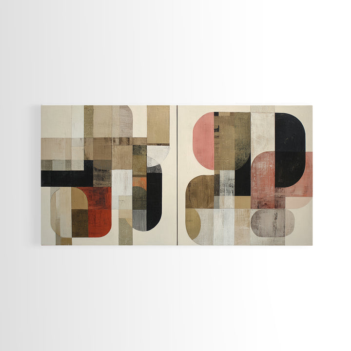 Bold Abstract Composition Canvas Print, Modern Art, Wall Hanging, Living Room Decor, Abstract Art, Modern, Bedroom Wall Art, MOD-2x1-93