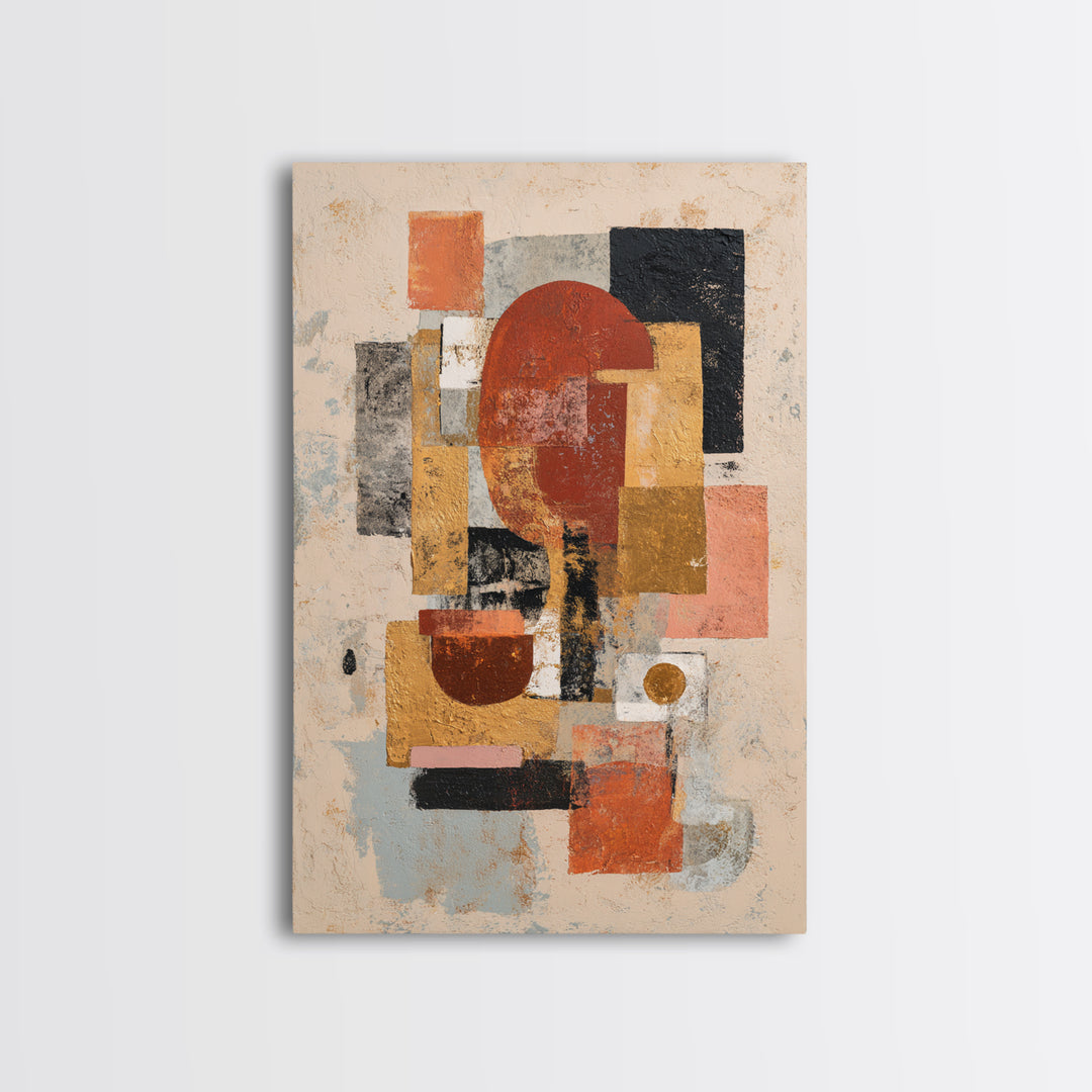 Bold Abstract Composition Canvas Print, Modern Art, Art Nouveau, Living Room Decor, Fine Art, Modern, Mid Century Modern Art, MOD-2x3-57