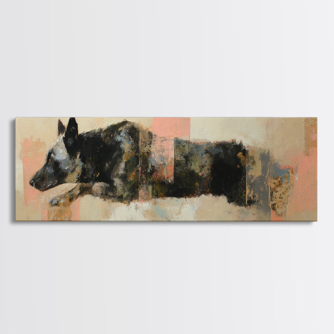 Modern Animal Portrait Canvas Print, Modern Art, Poster Art, Living Room Decor, Fine Art, Modern, Minimalist Decor, MOD-3x1-14