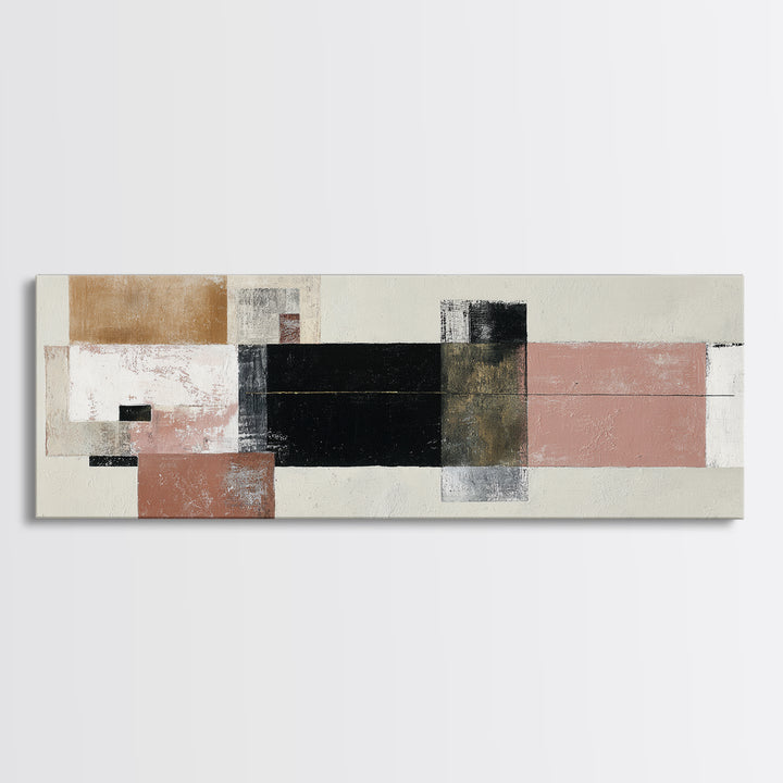 Modern Coastal Landscape Framed Canvas Print, Modern Art, Artwork, Living Room Decor, Oil Painting, Modern 258, Set of Prints, MOD-3x1-58