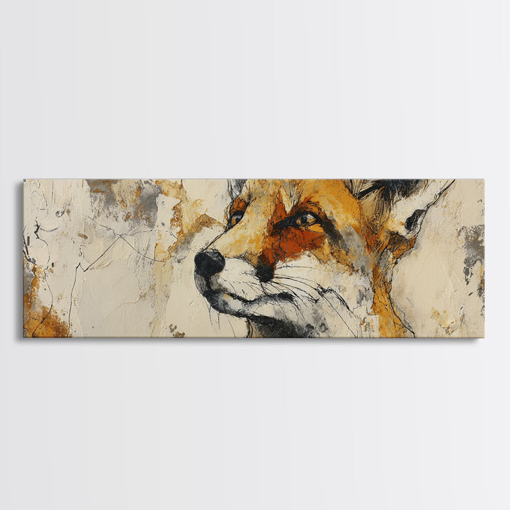 Modern Animal Portrait Canvas Print, Modern Art, Gallery Decor, Living Room Decor, Fine Art, Modern, Contemporary Art, MOD-3x1-62