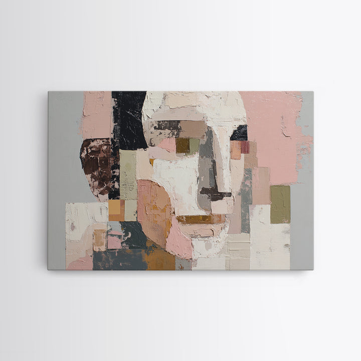Fragmented Figure Study Canvas Print, Modern Art, Printable Art, Living Room Decor, Fine Art, Modern, Trendy Wall Art, MOD-3x2-21