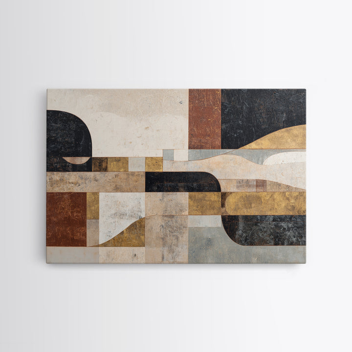 Bold Abstract Composition Canvas Print, Modern Art, Set of 3 Prints, Living Room Decor, Abstract Art, Modern, Luxury Decor, MOD-3x2-29