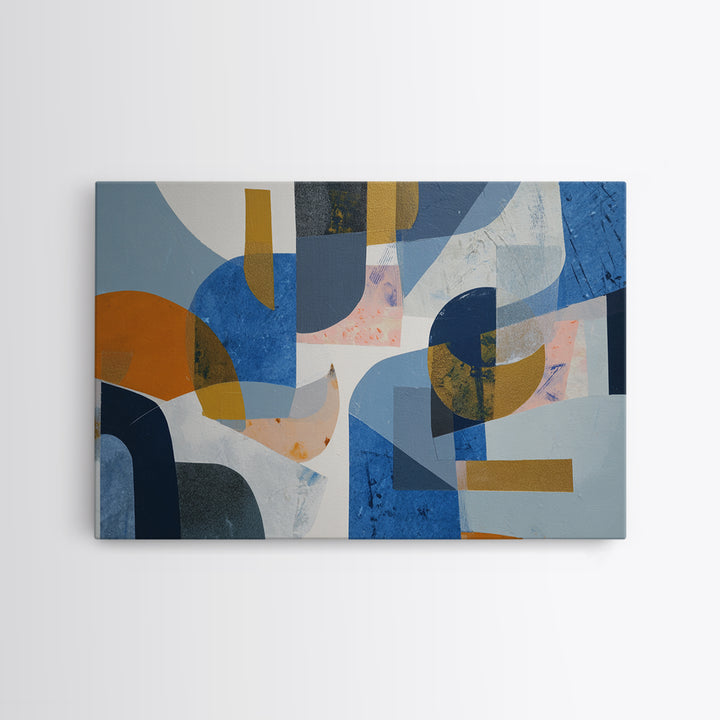 Bold Abstract Composition Framed Canvas Print, Modern Art, Gallery Decor, Living Room Decor, Abstract Art, Modern, MOD-3x2-77