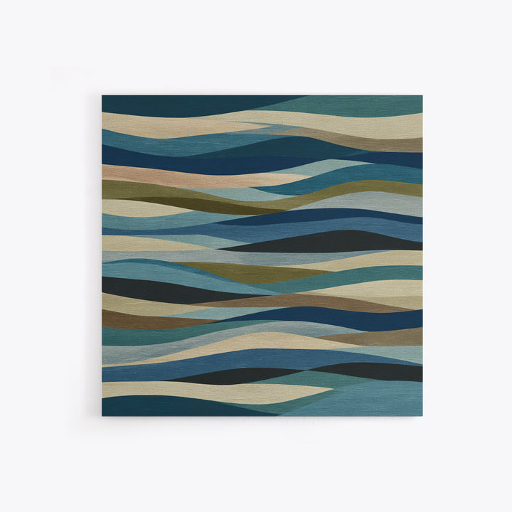 All Blue Ocean Abstraction Canvas Print, Monochrome Art, Neutral Decor, Living Room Decor, Fine Art, Mono, Home Decor, MON-1x1-49