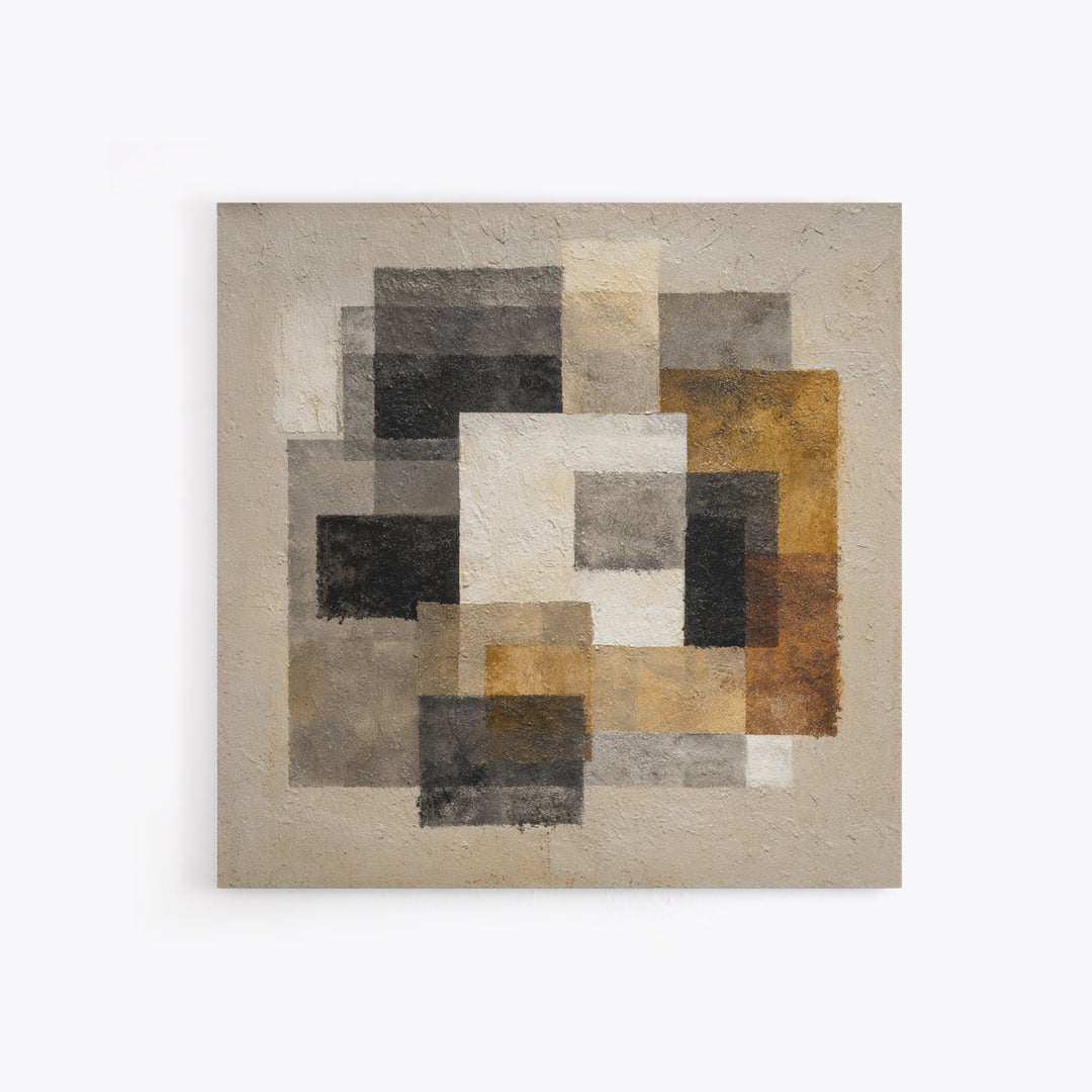 Black Ink Abstract Framed Canvas Print, Monochrome Art, Gallery Decor, Living Room Decor, Abstract Art, Mono, Contemporary Art, MON-1x1-78