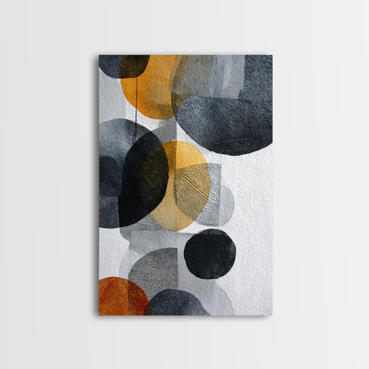 Black Ink Abstract Canvas Print, Monochrome Art, Luxury Decor, Living Room Decor, Abstract Art, Mono, Printable Wall Art, MON-2x3-14