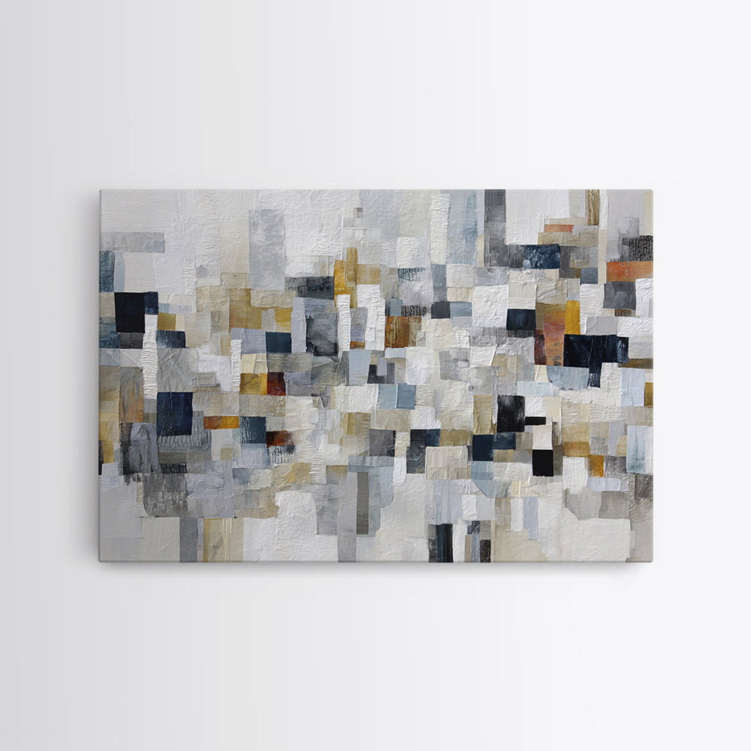 Black and White City Reflection Canvas Print, Monochrome Art, Abstract Art, Living Room Decor, Fine Art, Mono, Bedroom Wall Art, MON-3x2-1