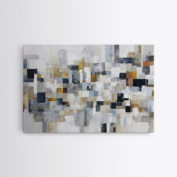 Black and White City Reflection Canvas Print, Monochrome Art, Abstract Art, Living Room Decor, Fine Art, Mono, Bedroom Wall Art, MON-3x2-1