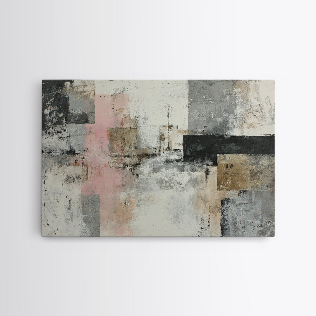 Black Ink Abstract Canvas Print, Monochrome Art, Printable Art, Living Room Decor, Abstract Art, Mono, Minimalist Wall Art, MON-3x2-34