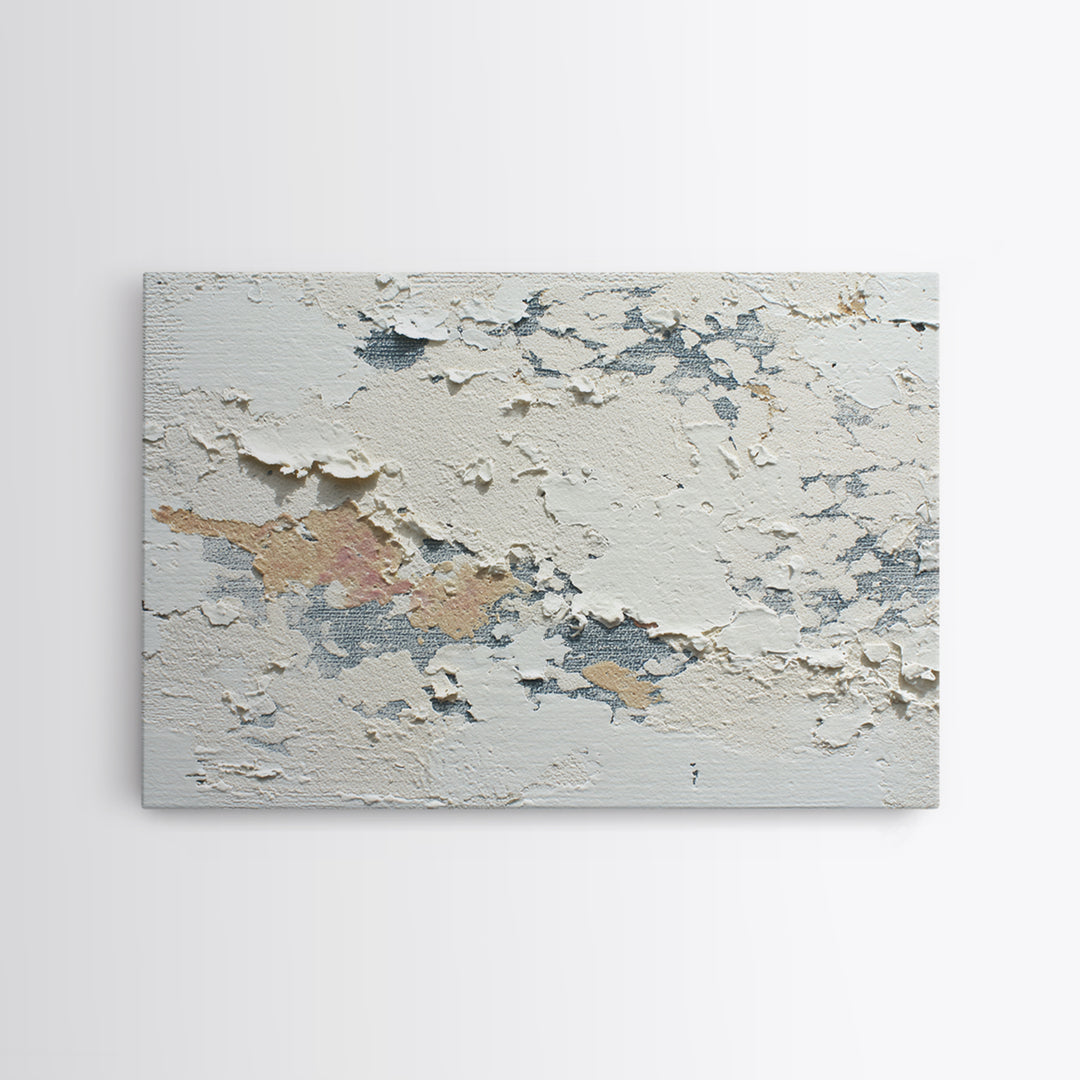 Cream on Cream Minimalist Forms Canvas Print, Monochrome Art, Dopamine Decor, Living Room Decor, Fine Art, Mono, Modern Decor, MON-3x2-98