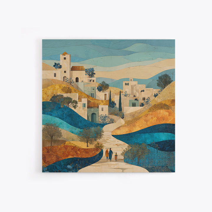 Sahara Dune Waves Framed Canvas Print, Moroccan Art, Living Room Decor, Fine Art, Marrakesh, Travel Poster, Map Wall Art, MOR-1x1-44