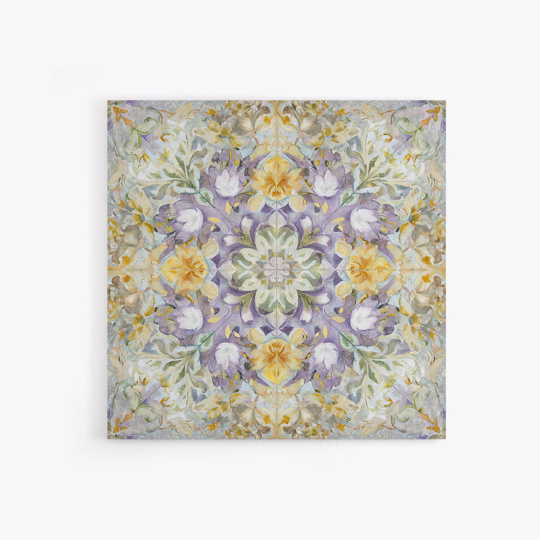 Henna Floral Ornament Pattern Framed Canvas Print, Moroccan Art, Printable Wall Art, Living Room Decor, Oil Painting, Marrakesh, MOR-1x1-8