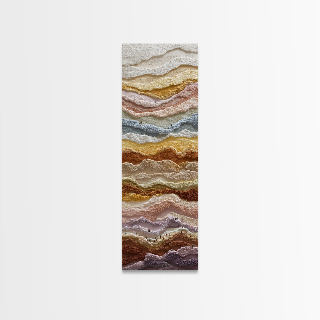 Sahara Dune Waves Framed Canvas Print, Moroccan Art, Gallery Decor, Living Room Decor, Fine Art, Marrakesh, Home Decor, MOR-1x3-80