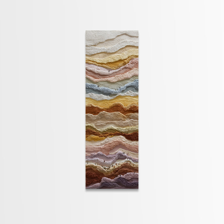 Sahara Dune Waves Framed Canvas Print, Moroccan Art, Gallery Decor, Living Room Decor, Fine Art, Marrakesh, Home Decor, MOR-1x3-80