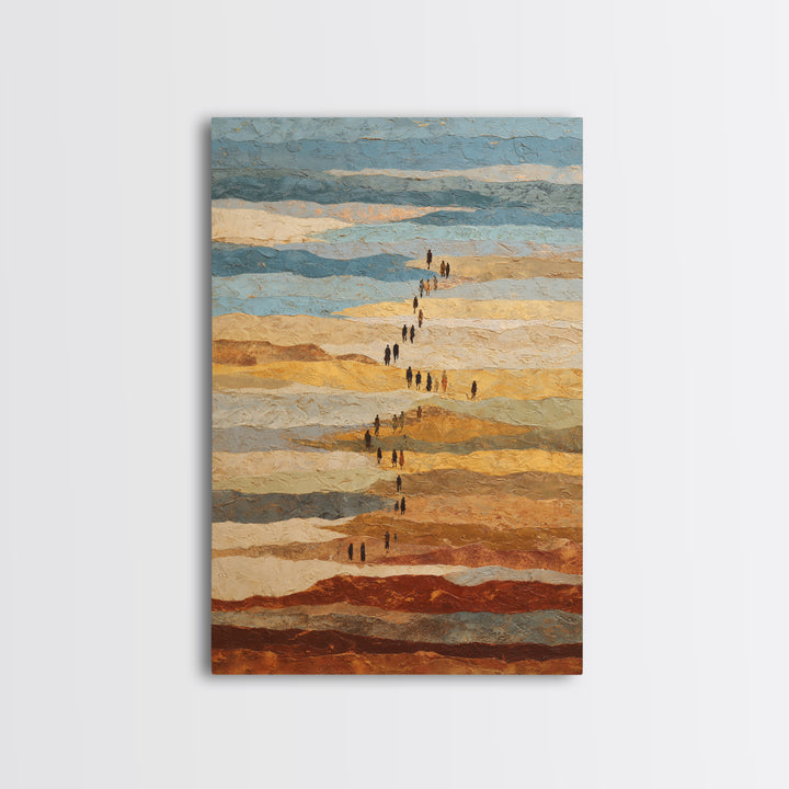 Sahara Dune Waves Framed Canvas Print, Moroccan Art, Gallery Decor, Living Room Decor, Fine Art, Marrakesh, Home Decor, MOR-2x3-28